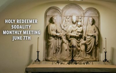 Sodality Meeting This Sunday, June 7th